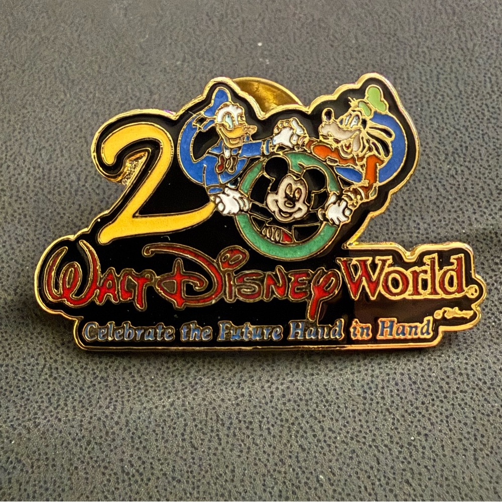 Disney World 2000 Vintage "Celebrate the Future Hand in Hand" open edition pin
